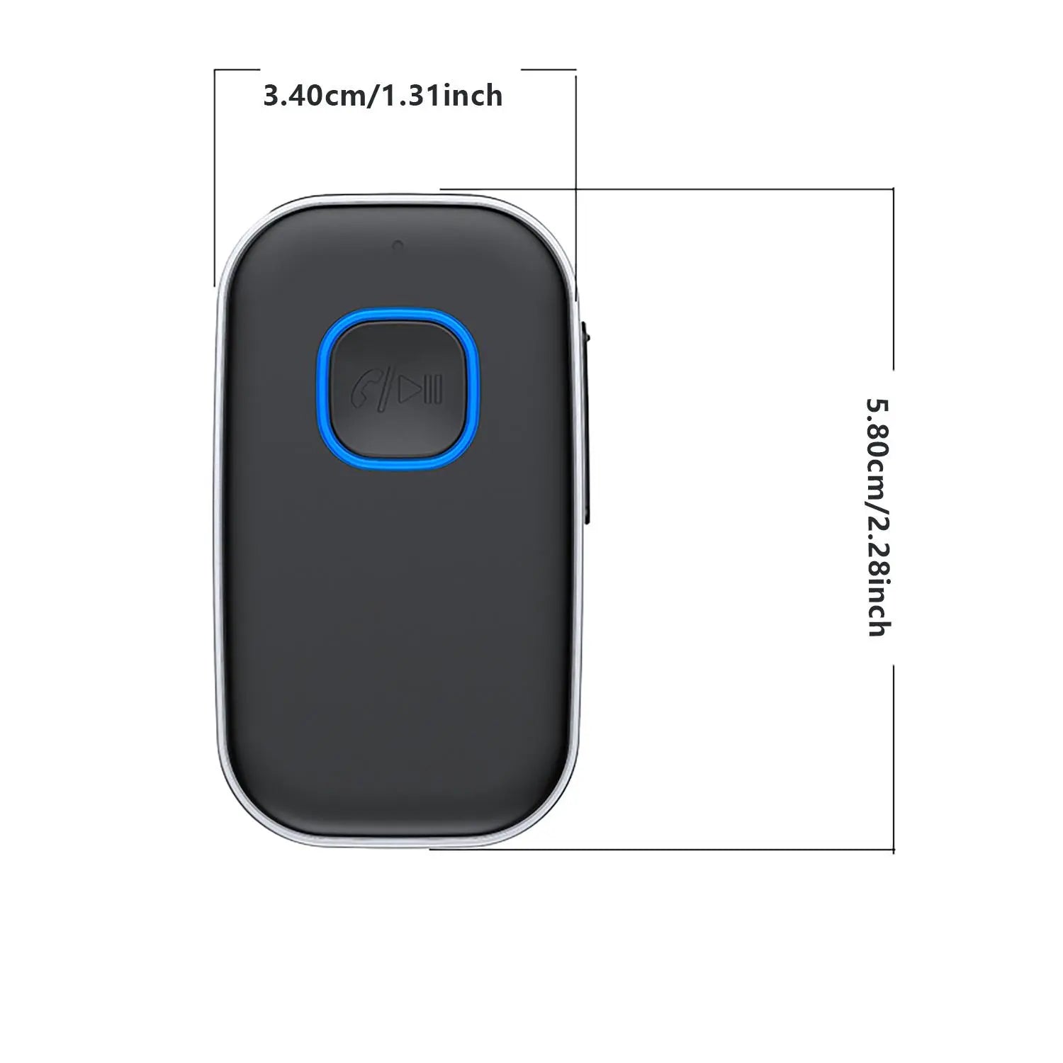 Bluetooth-Compatible Audio Receiver and Wireless FM Transmitter, AUX Input Sound Adapter for Car #GLOBAL PICKS