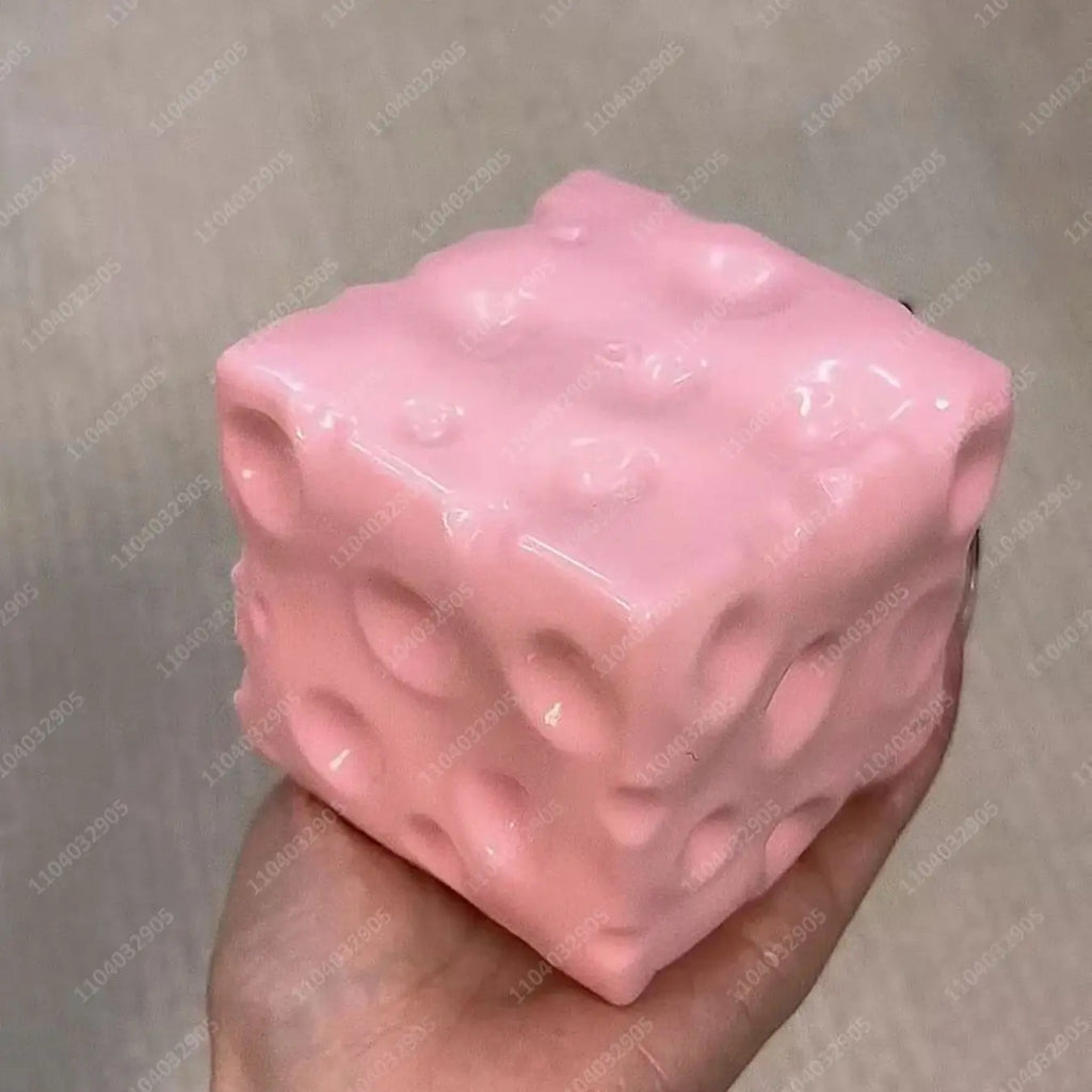 Jumbo Cheese Cube Stress Ball — alternate view