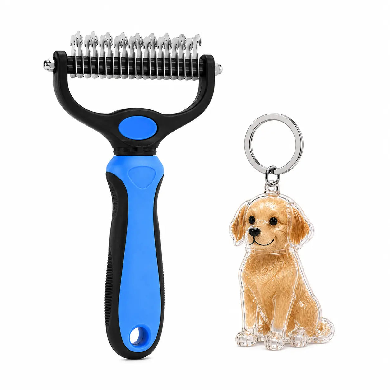 Pet Dematting Undercoat Rake — another view 7