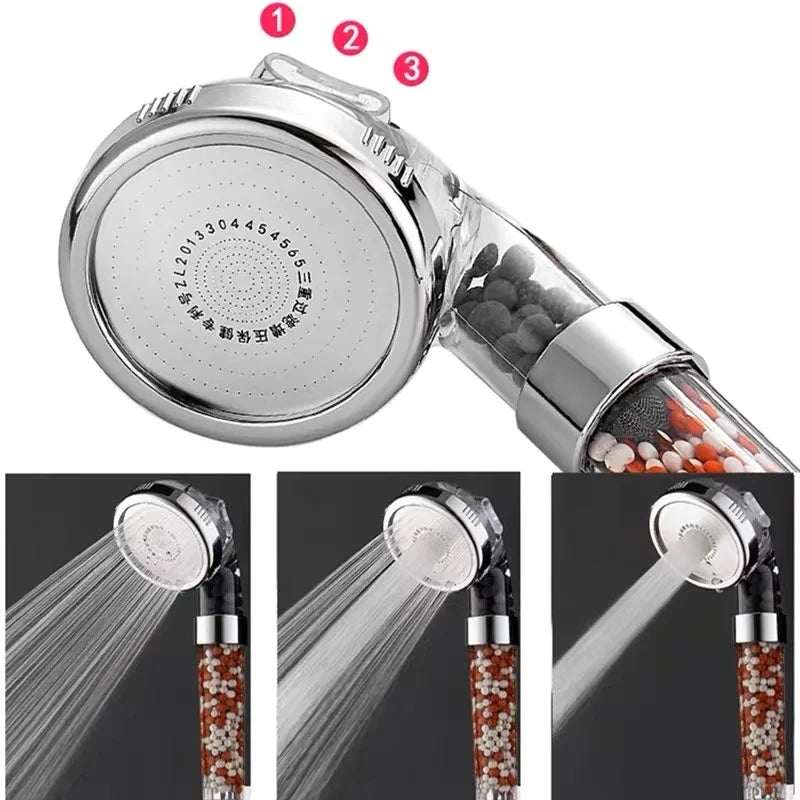 High-Pressure Filter Shower Head — additional angle