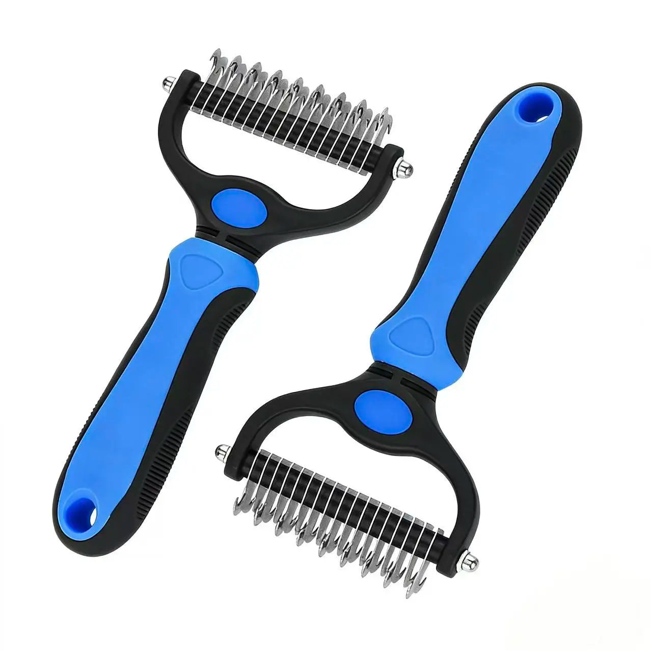 Pet Dematting Undercoat Rake — full product view