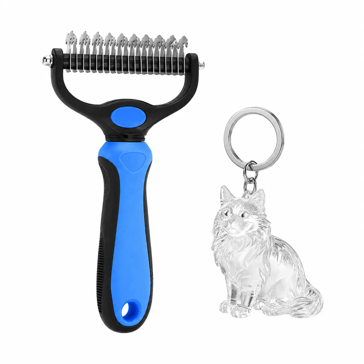 Pet Dematting Undercoat Rake — extra detail