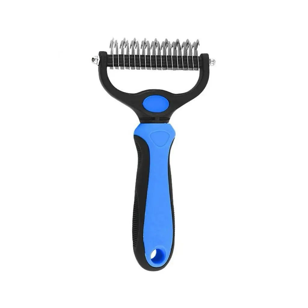 Pet Dematting Undercoat Rake — another view