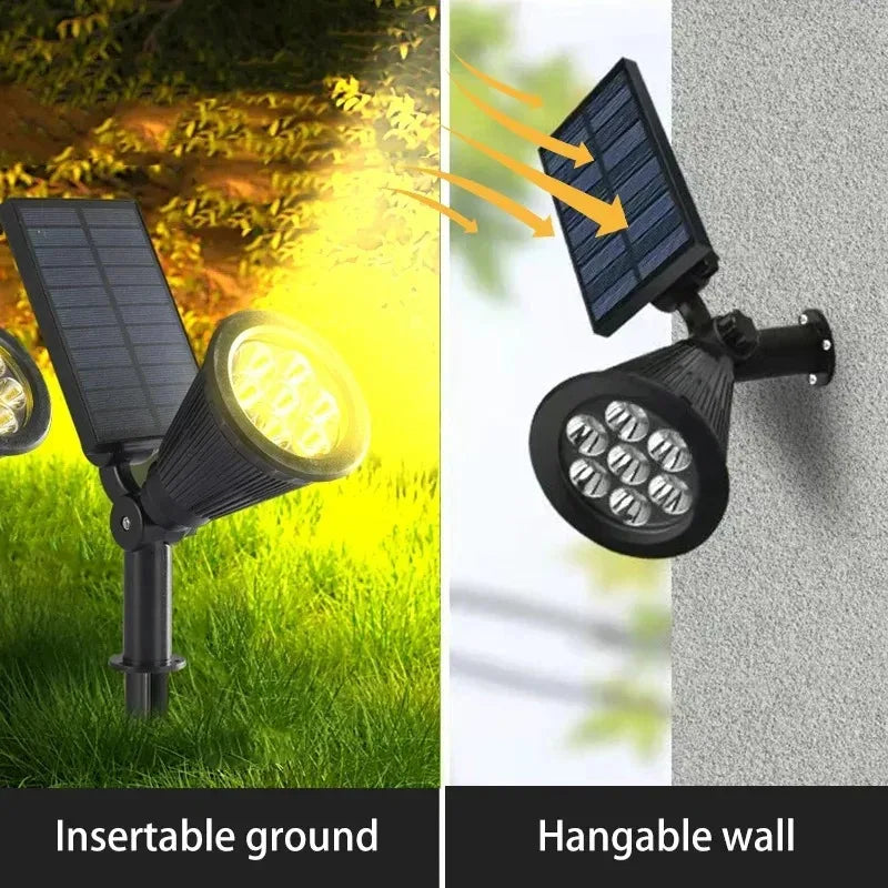 Adjustable Outdoor Solar Spotlight