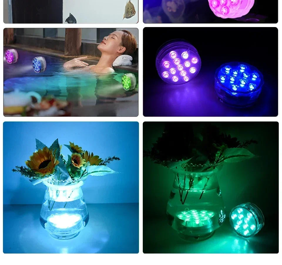Submersible RGB LED Pool Lights — another view