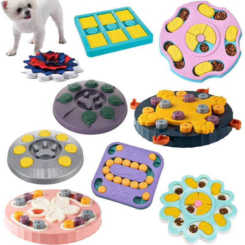 Anti-Gulping Dog Puzzle Feeder