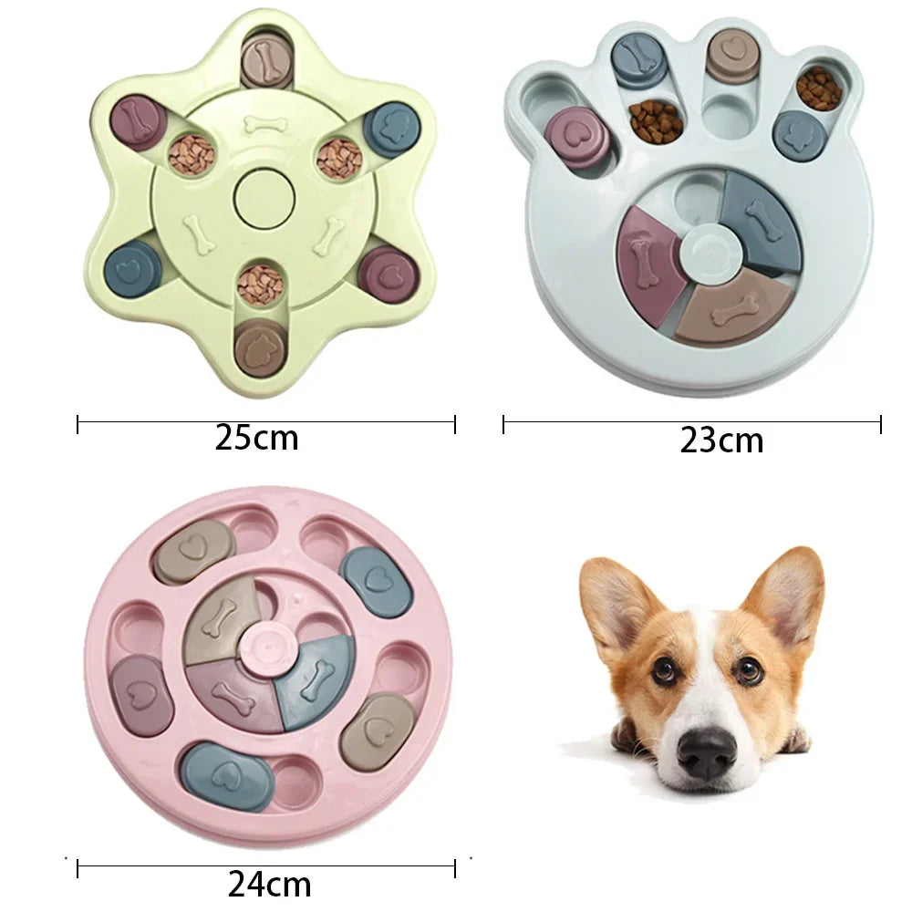 Anti-Gulping Dog Puzzle Feeder