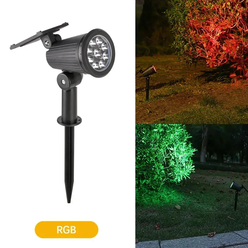 Adjustable Outdoor Solar Spotlight