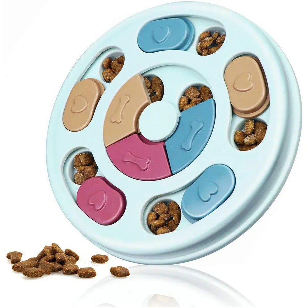 Anti-Gulping Dog Puzzle Feeder