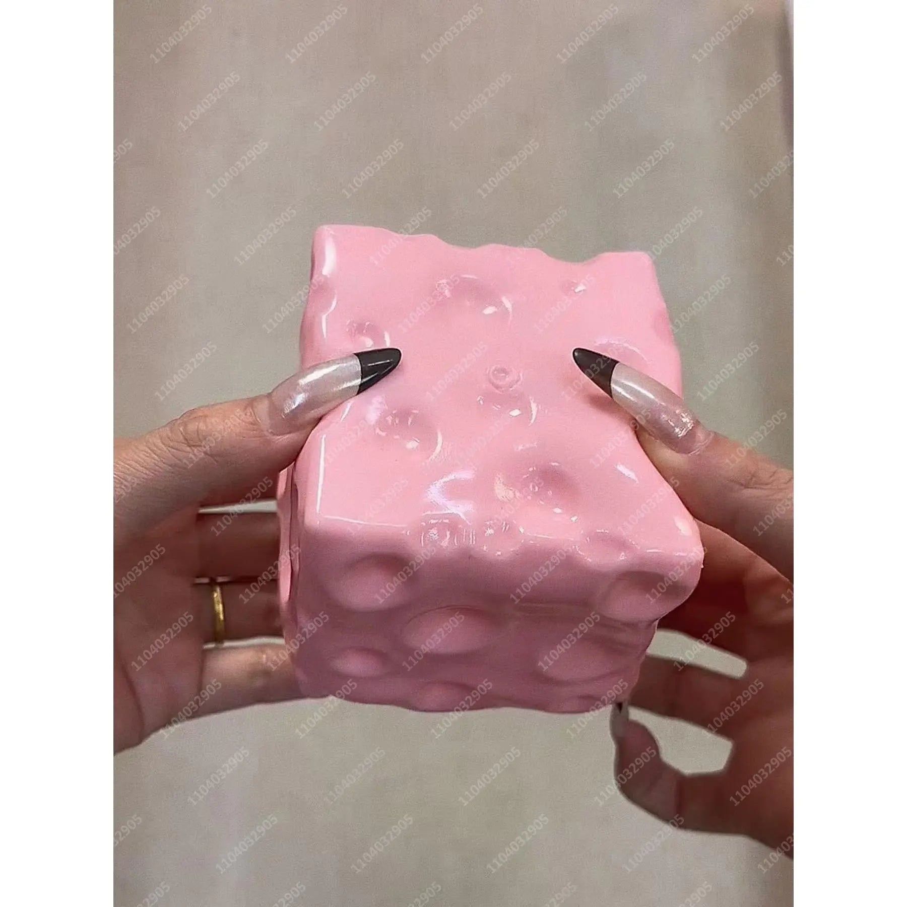 Jumbo Cheese Cube Stress Ball — additional angle