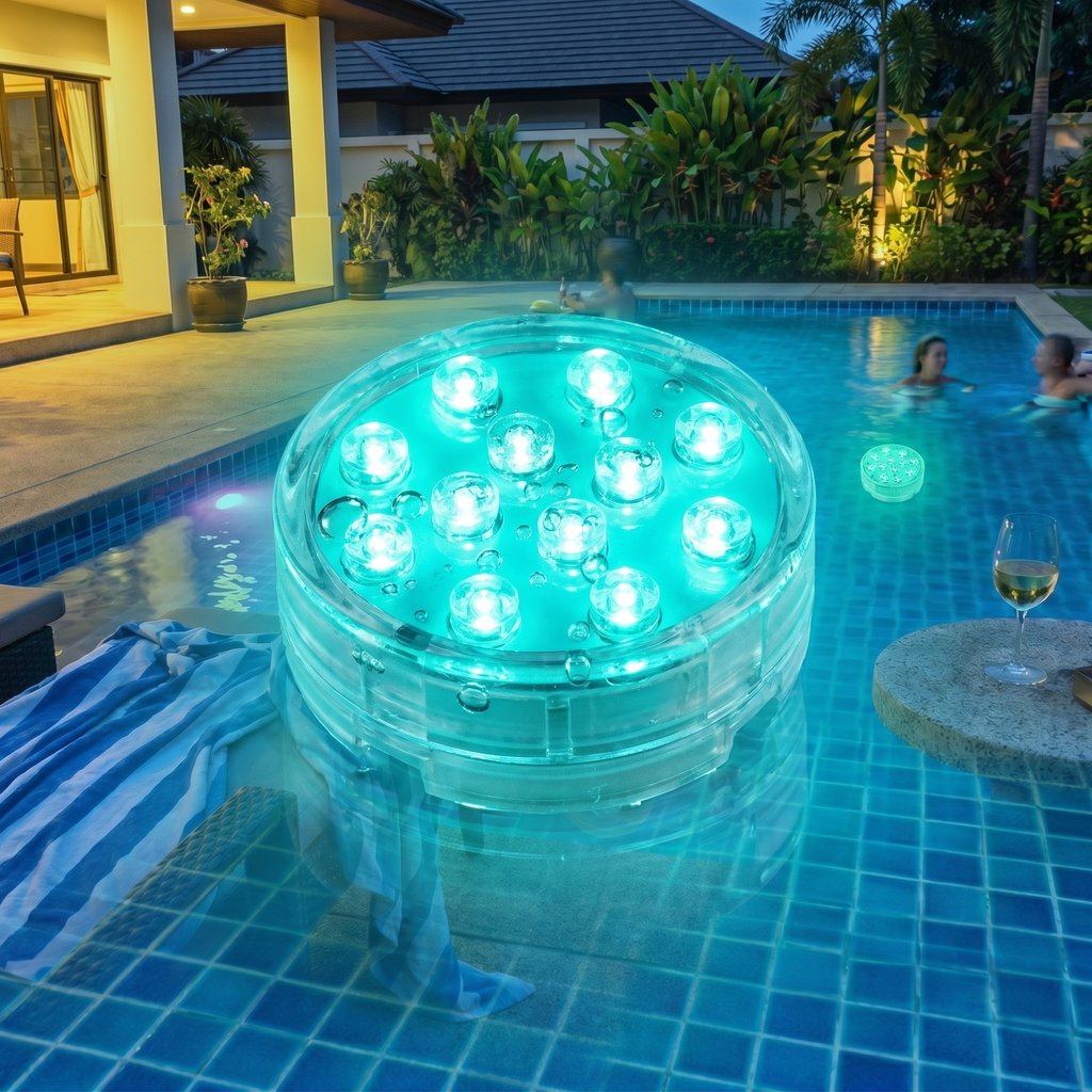 Submersible RGB LED Pool Lights — closer look